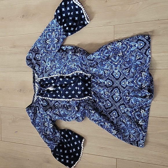 Blue women's romper - Picture 2 of 4